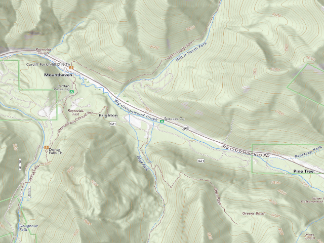 USGS topographic map of Spruces