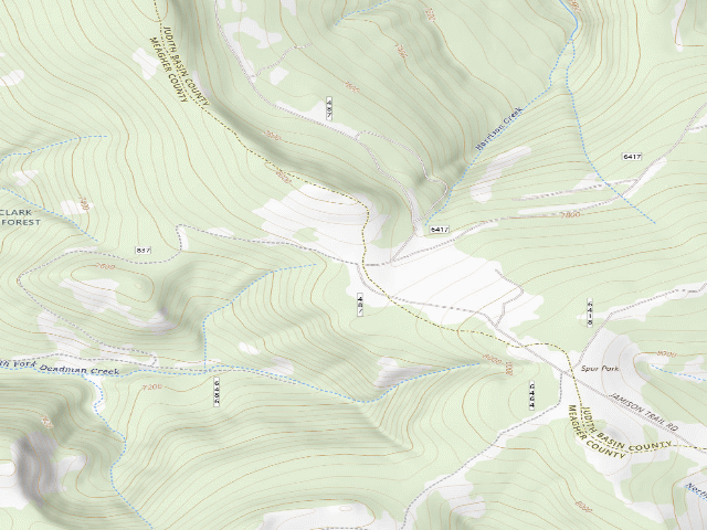 USGS topographic map of Spur Park-487-11