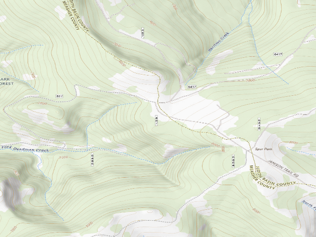 USGS topographic map of Spur Park-487-14