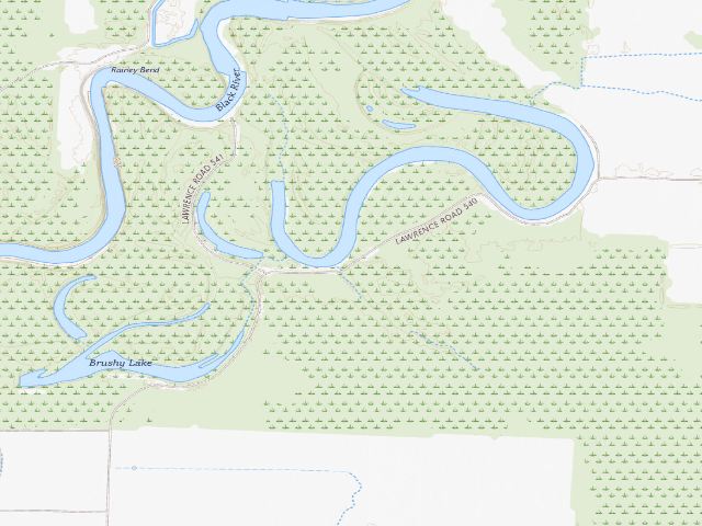 USGS topographic map of Squirrel Camp Camping Area