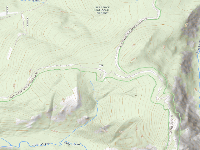 USGS topographic map of Sr444Erd-001