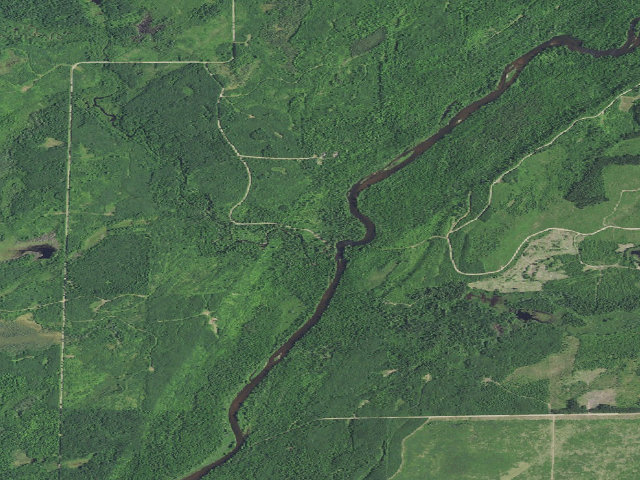 Aerial image of St. Croix NSR - Schoen Park Campsite (free, first-come)