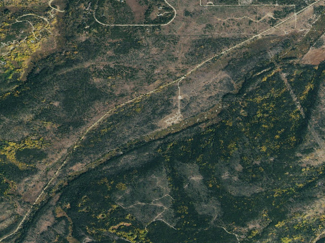 Aerial image of St. Louis Creek