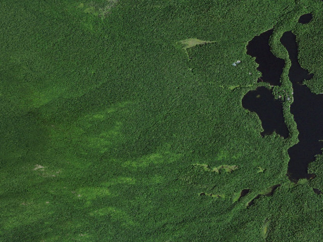 Aerial image of St. Regis Mtn. Campsite (Saint Regis Canoe Area)