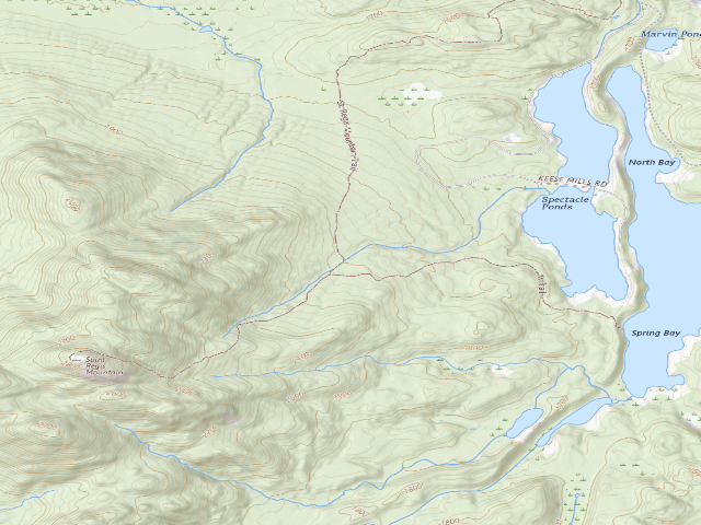USGS topographic map of St. Regis Mtn. Campsite (Saint Regis Canoe Area)