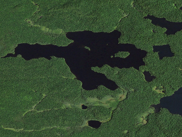 Aerial image of St. Regis Pond Site 12 (Saint Regis Canoe Area)