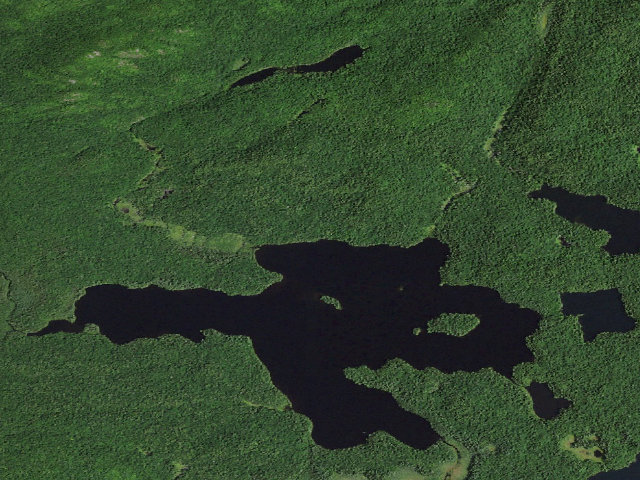 Aerial image of St. Regis Pond Site 7 (Saint Regis Canoe Area)