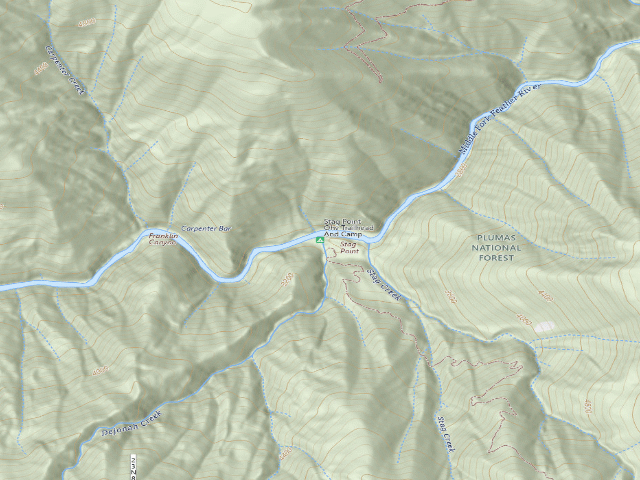 USGS topographic map of Stag Point Ohv Trailhead And Camp