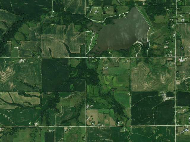 Aerial image of Stagecoach Lake WMA