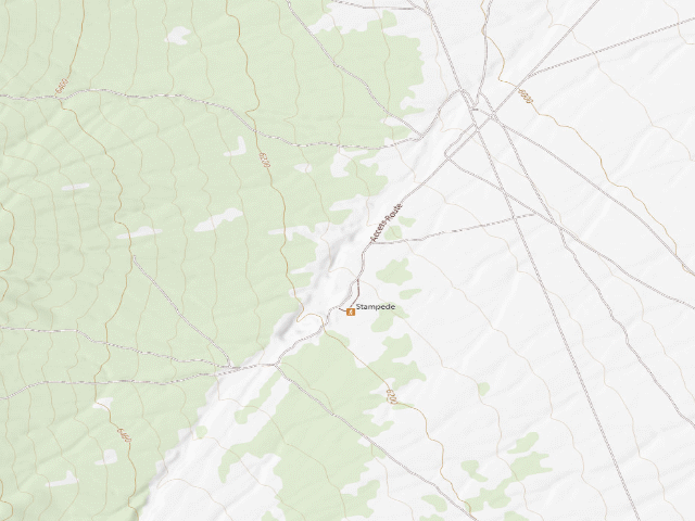 USGS topographic map of Stampede Campground