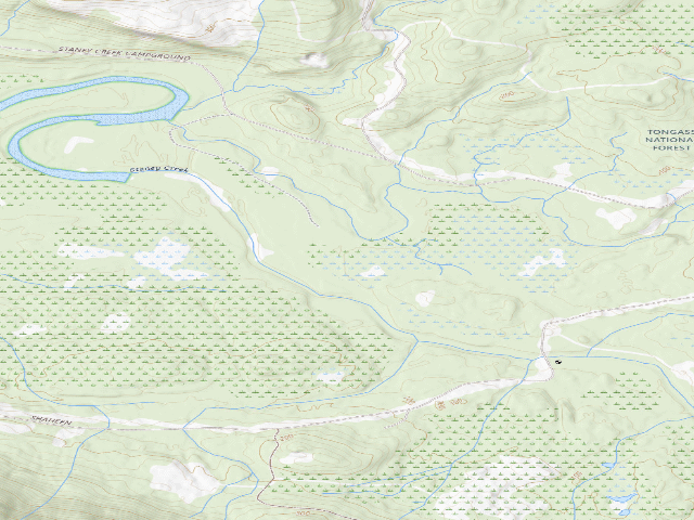 USGS topographic map of Staney Bridge