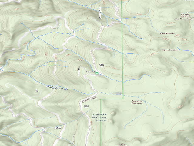 USGS topographic map of Stanshaw