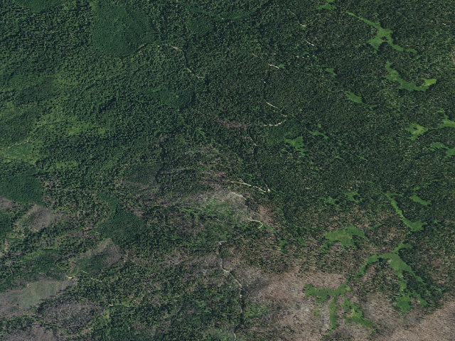 Aerial image of Stanshaw Equestrian Camp and Trailhead