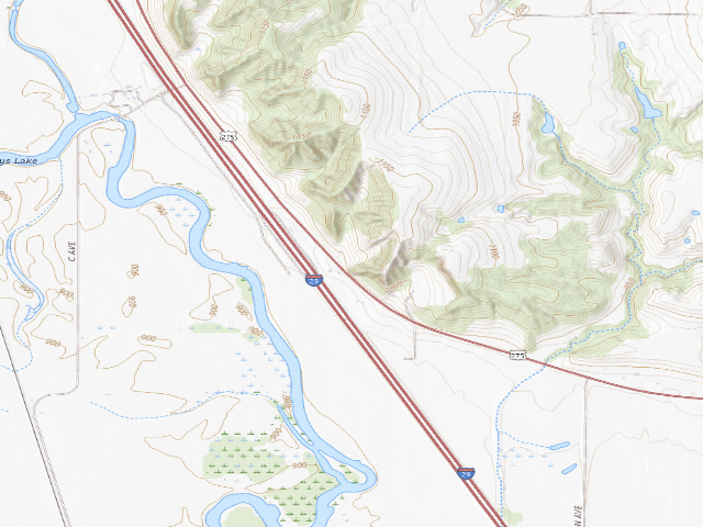 USGS topographic map of Star School Hill Prairie Conservation Area