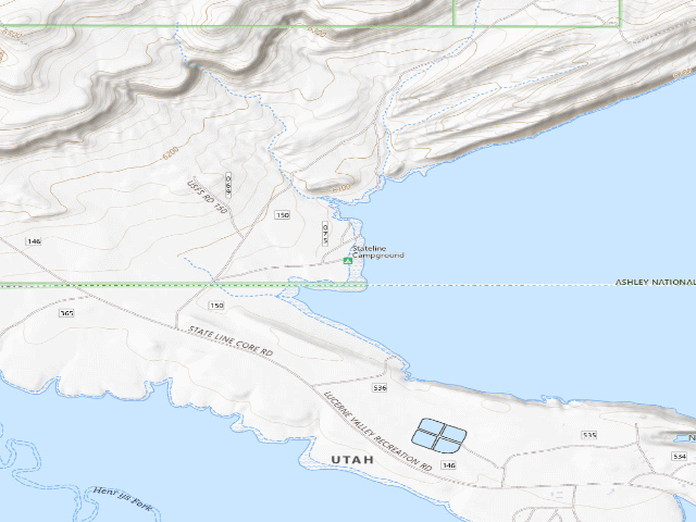 USGS topographic map of Stateline Campground