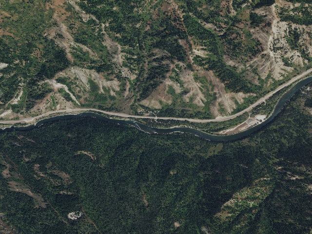 Aerial image of Station Creek Group Campground