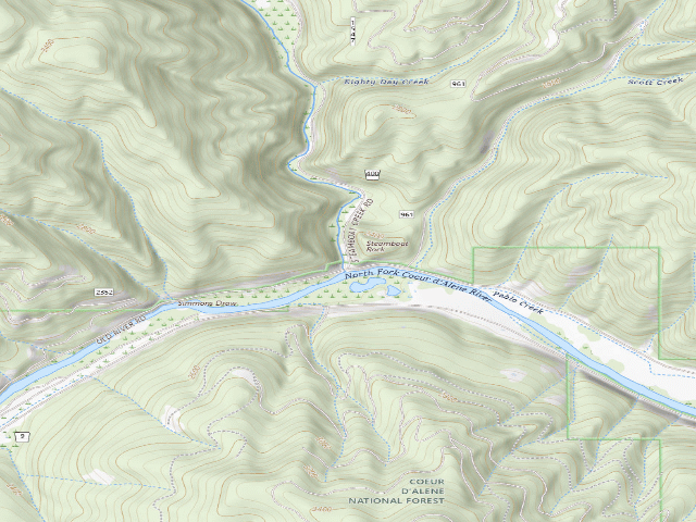USGS topographic map of Steamboat Junction #2