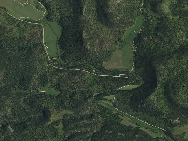 Aerial image of Steamboat Rock