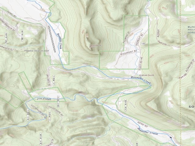 USGS topographic map of Steamboat Rock
