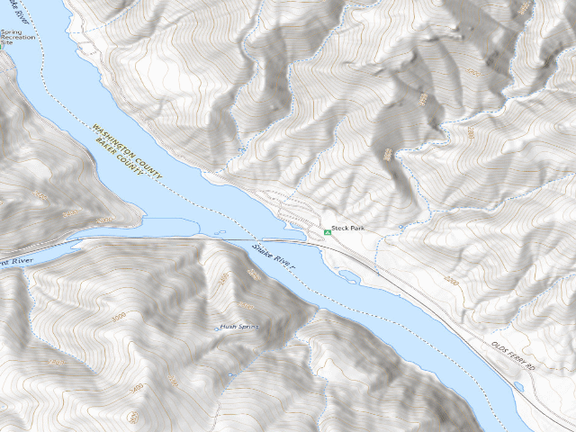USGS topographic map of Steck Park