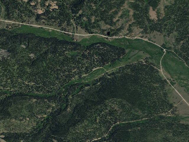 Aerial image of Steel Creek Campground
