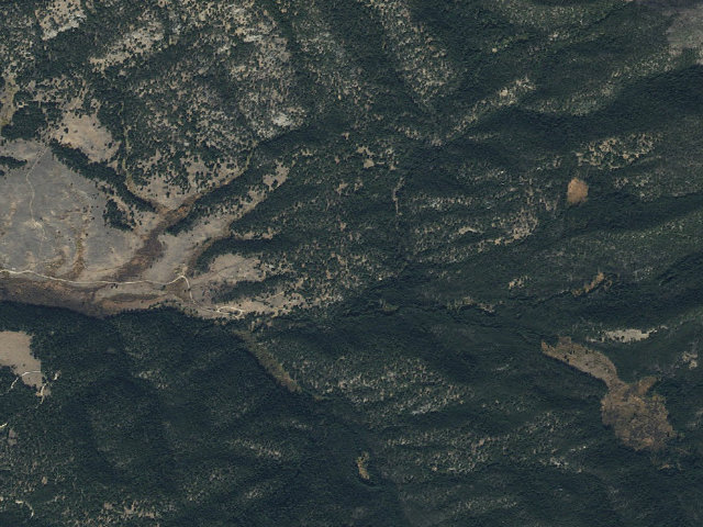 Aerial image of Steel Creek Campground