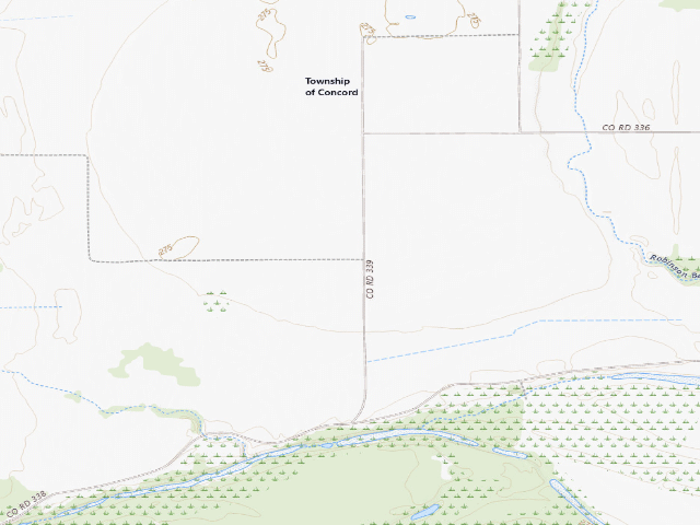 USGS topographic map of Stephen C. Bradford Unit of Black Island Conservation Area