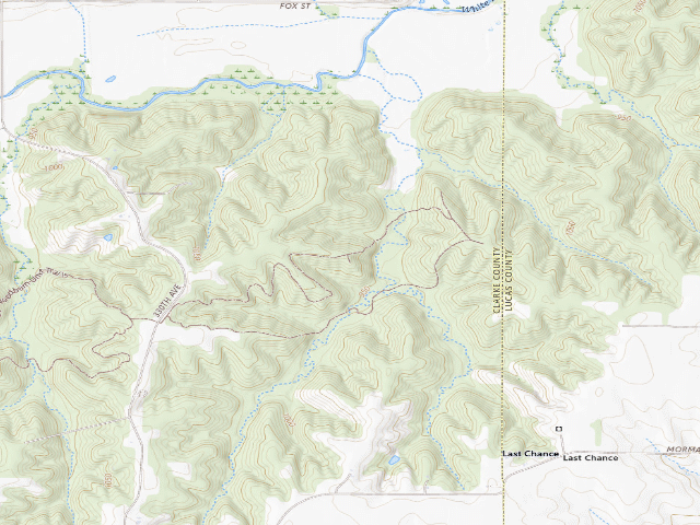 USGS topographic map of Stephens State Forest - Woodburn Backpack Site 3