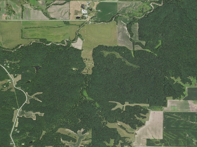 Aerial image of Stephens State Forest - Woodburn Backpack Site 4