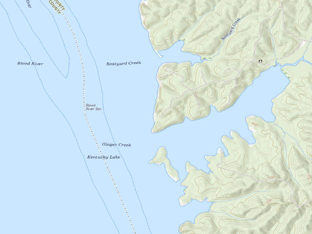 USGS topographic map of Stewart County