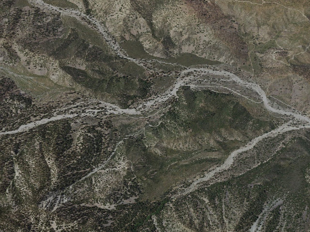 Aerial image of Stockton Flats Yellow Post Sites
