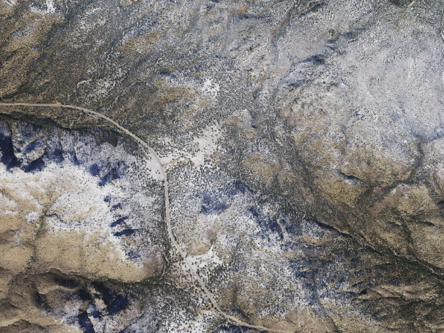 Aerial image of Stockton Pass