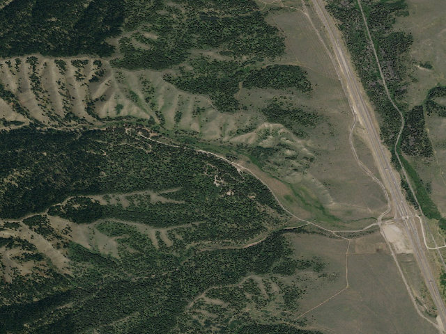 Aerial image of Stoddard Creek Campground
