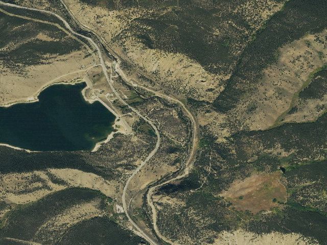 Aerial image of Stone Cabin