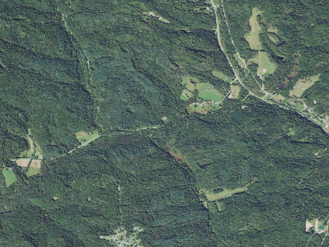Aerial image of Stone Church Horse Campground