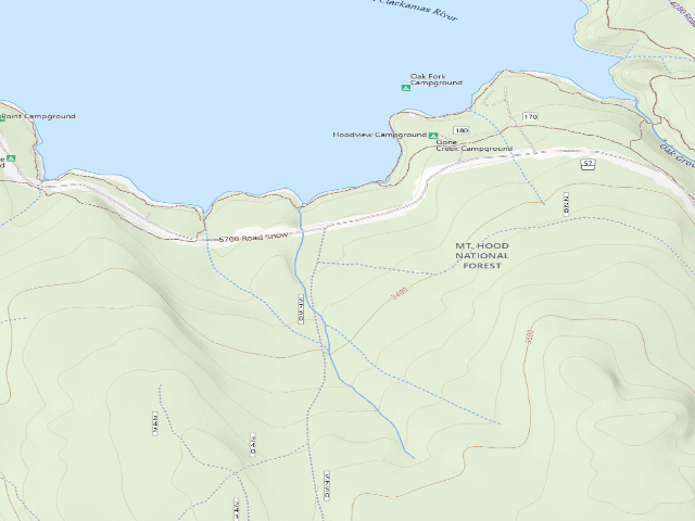 USGS topographic map of Stone Creek Group Horse Camp
