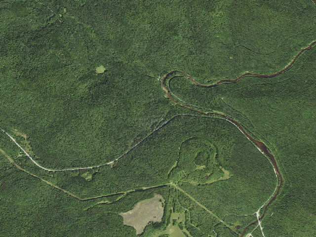 Aerial image of Stonecoal Dispersed Camping
