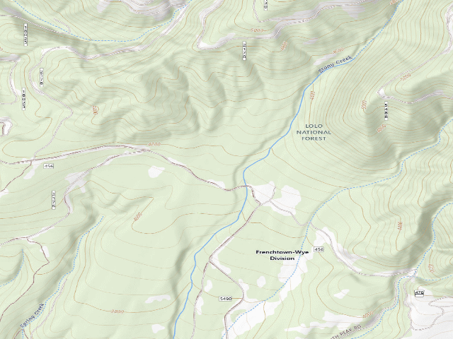 USGS topographic map of Stony Creek