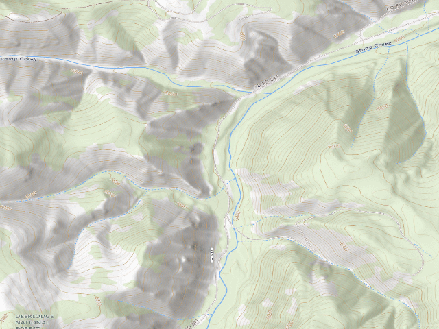 USGS topographic map of Stony Creek Rd-002
