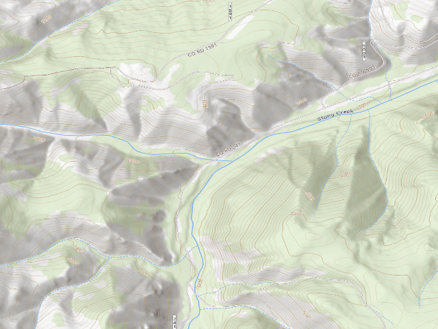USGS topographic map of Stony Creek Rd-003