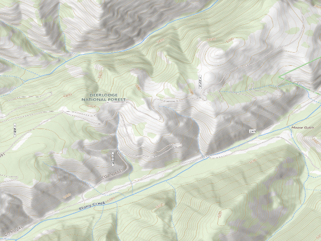 USGS topographic map of Stony Creek Rd-004