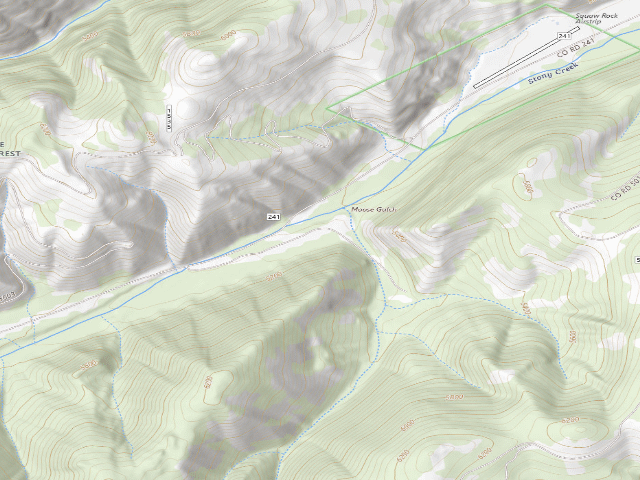 USGS topographic map of Stony Creek Rd-005D