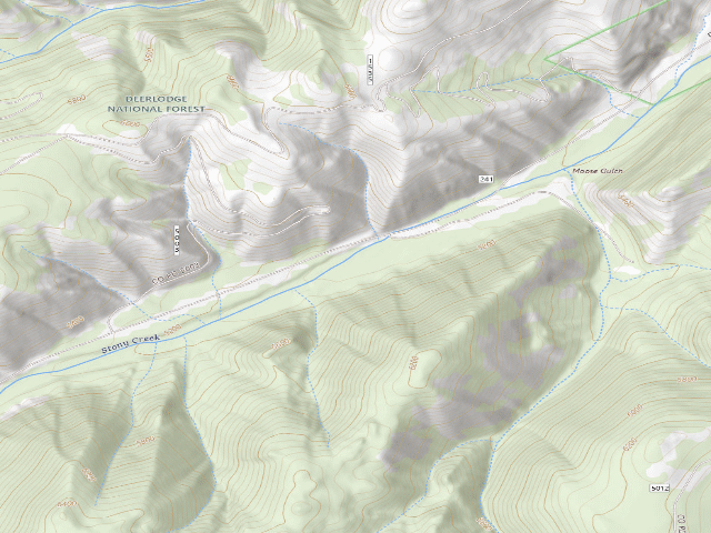 USGS topographic map of Stony Creek Rd-006