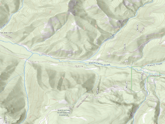 USGS topographic map of Storm Castle Ck Road 10A