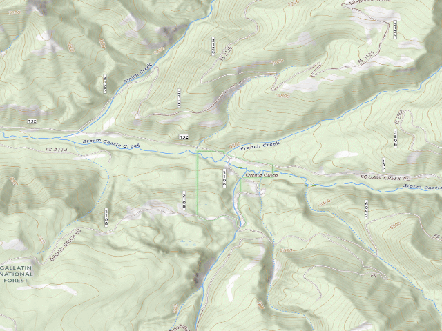 USGS topographic map of Storm Castle Ck Road 12A
