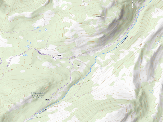 USGS topographic map of Storm Lake Rd-013B