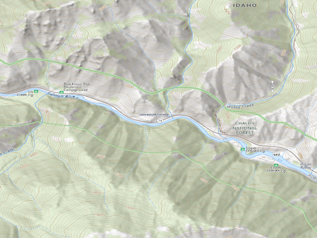 USGS topographic map of Stovepipe Springs Dispersed Campground