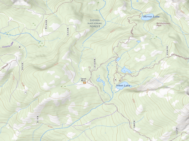 USGS topographic map of Strawberry Lake