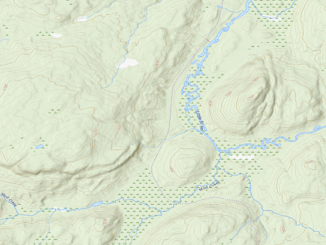 USGS topographic map of Streeter Lake Road Campsite #3 (Aldrich Pond Wild Forest)