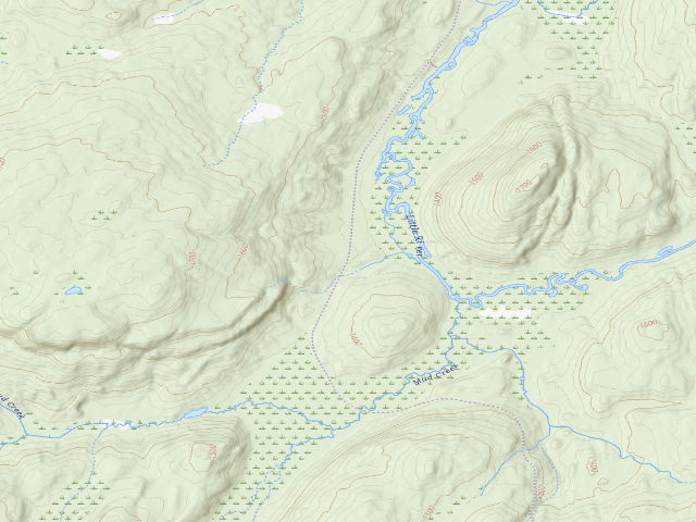 USGS topographic map of Streeter Lake Road Campsite #4 (Aldrich Pond Wild Forest)